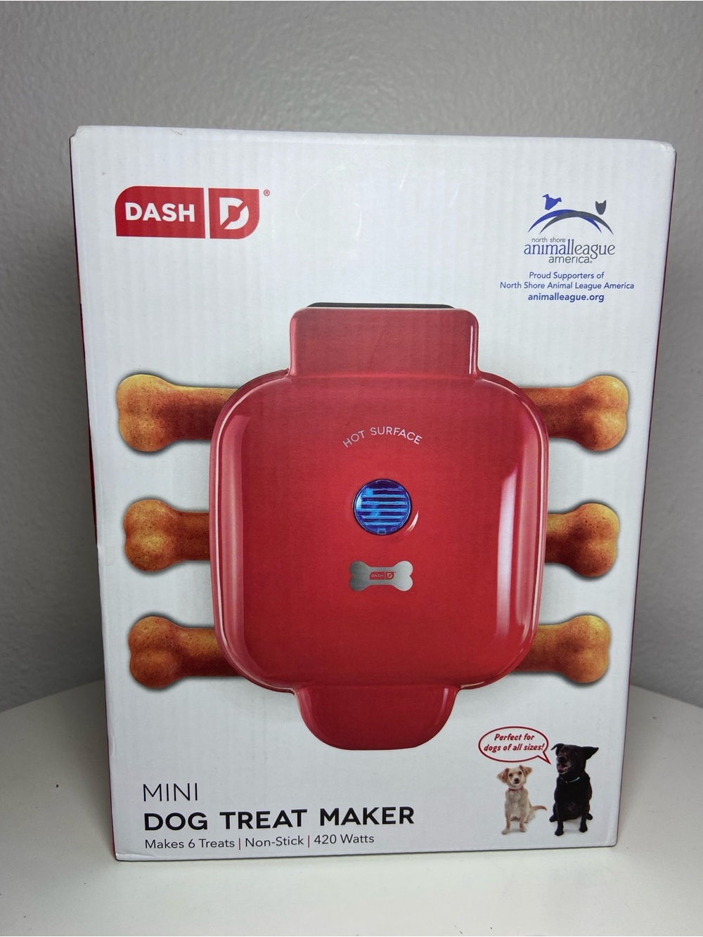DASH Mini Dog Treat Maker, Small, Red NWT